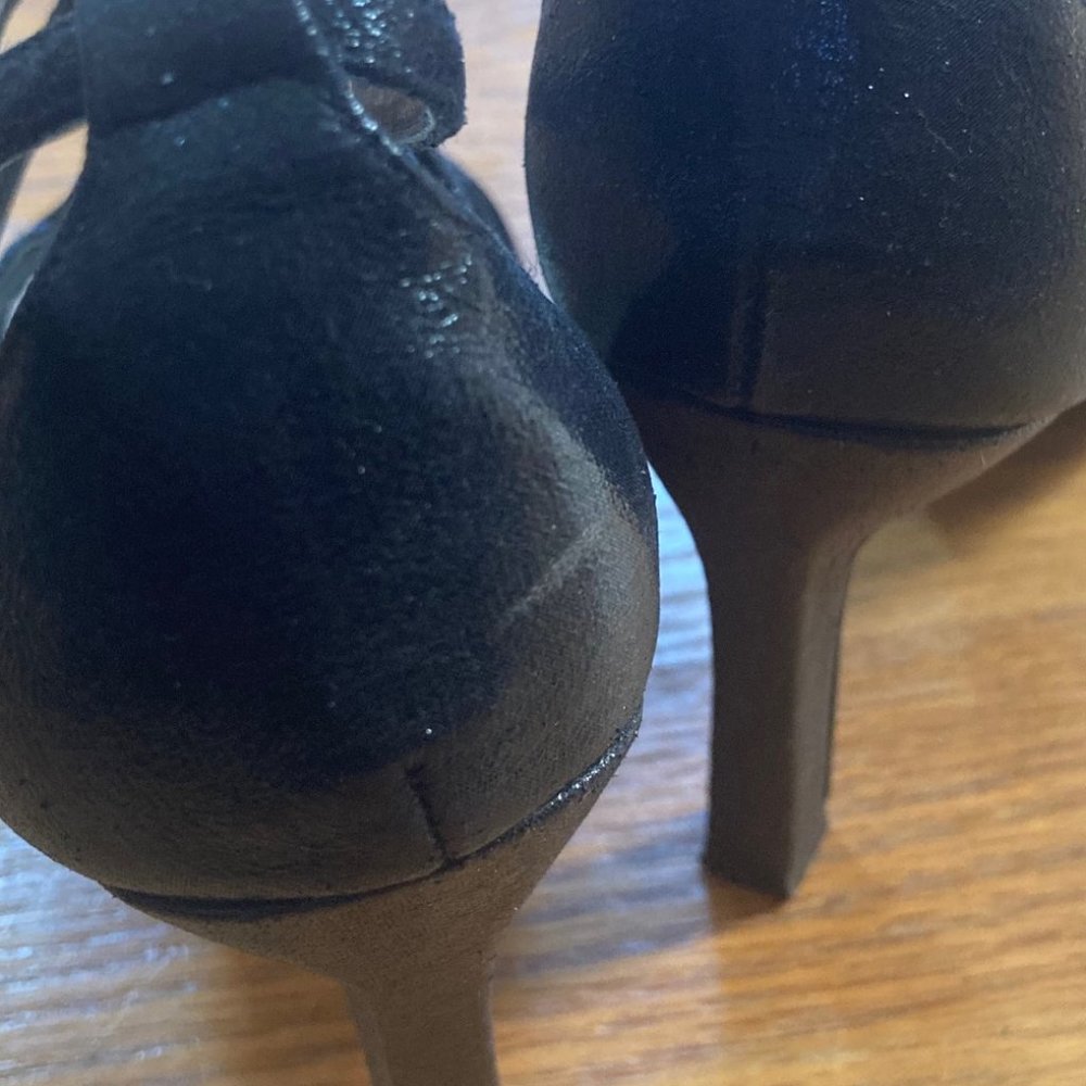 Papell Studio Black Strappy Heels - Picture 16 of 16